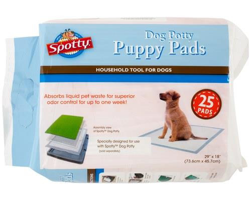 Spotty Indoor Dog Potty Pads 25 Pack